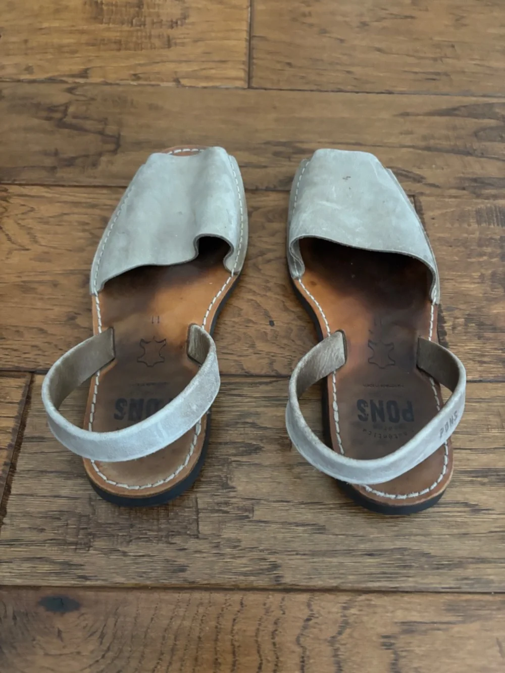 PONS Women's Leather Slingback Sandals